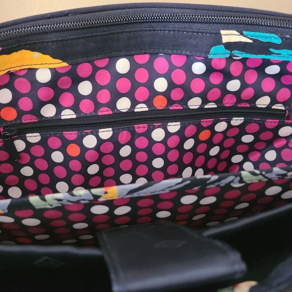vera bradley RARE butterfly flutter double handle travel laptop bag retired